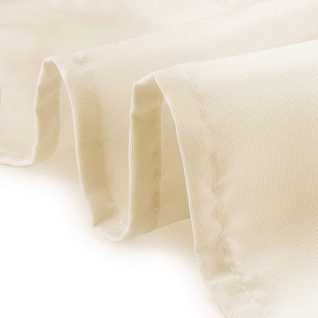 70" Round Premium Tablecloth for Wedding/Banquet/Restaurant - Polyester Fabric Table Cloth - Ivory