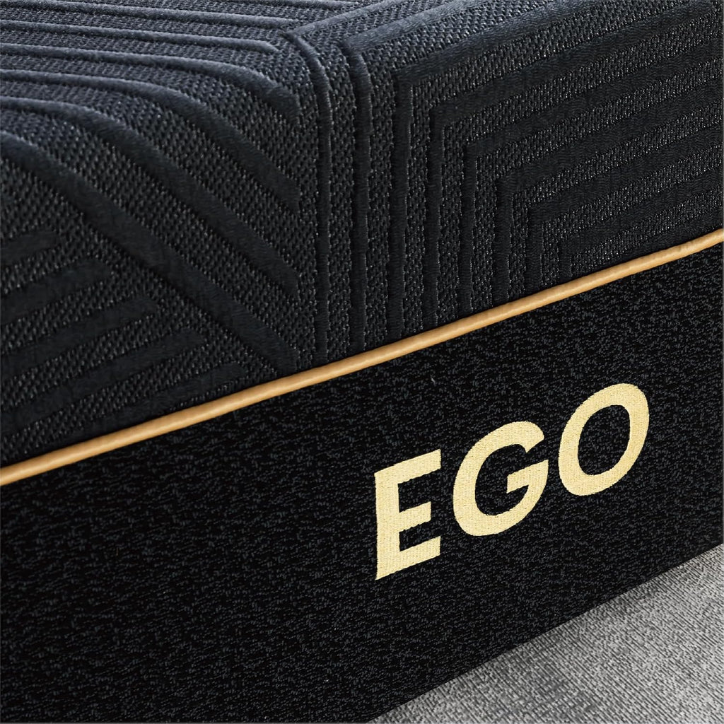King 14 inch Memory Foam Mattress for Back Pain Relief Medium Firm | Fiberglass Free, Copper Gel Infused