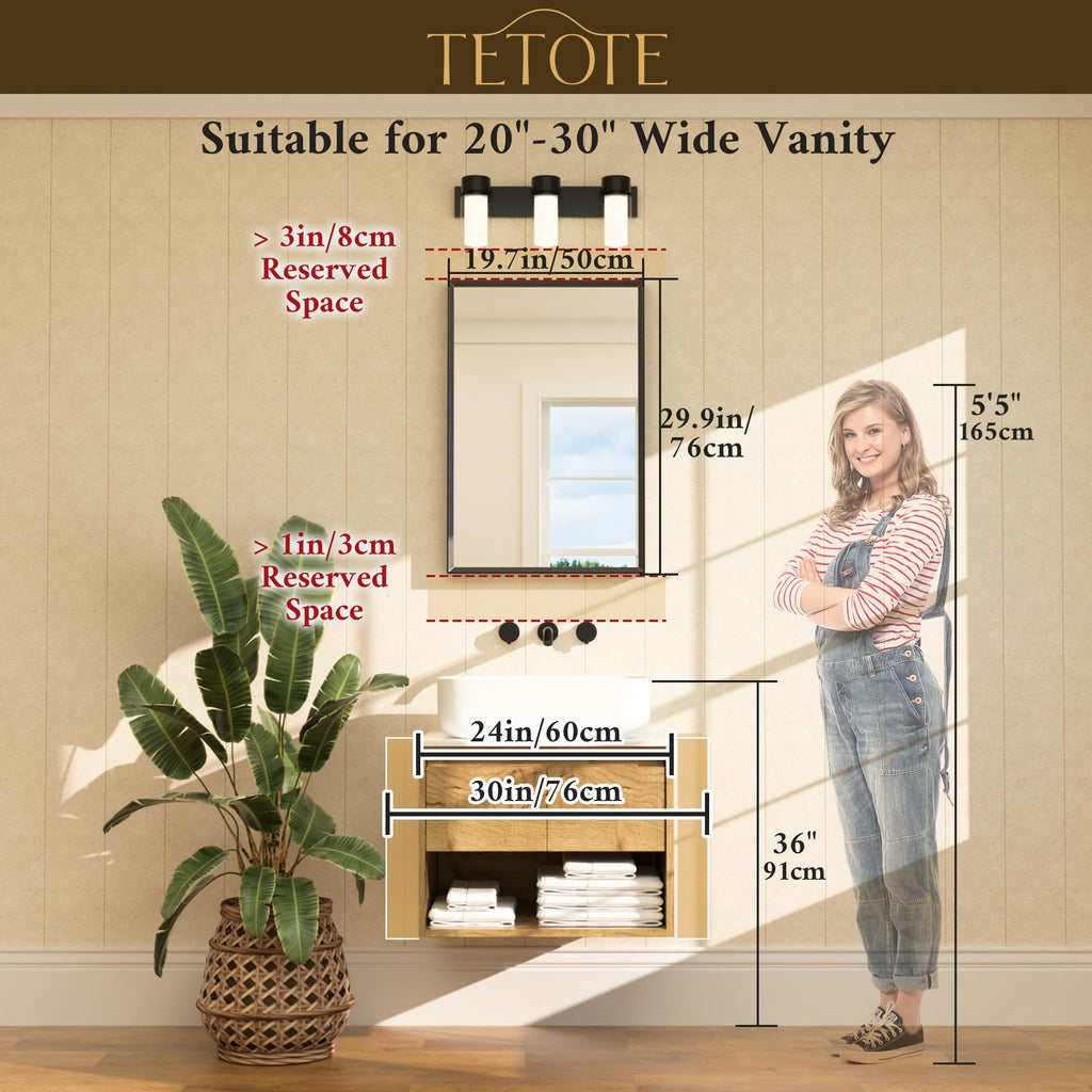 Gold Bathroom Mirror 20" x 30" Brushed Brass Rectangle Beveled Framed Bathroom Vanity Mirror for Over Sink, Tempered