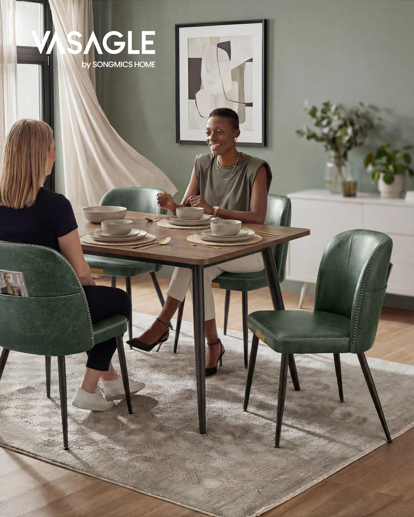 Set of 2, Upholstered Kitchen Chairs