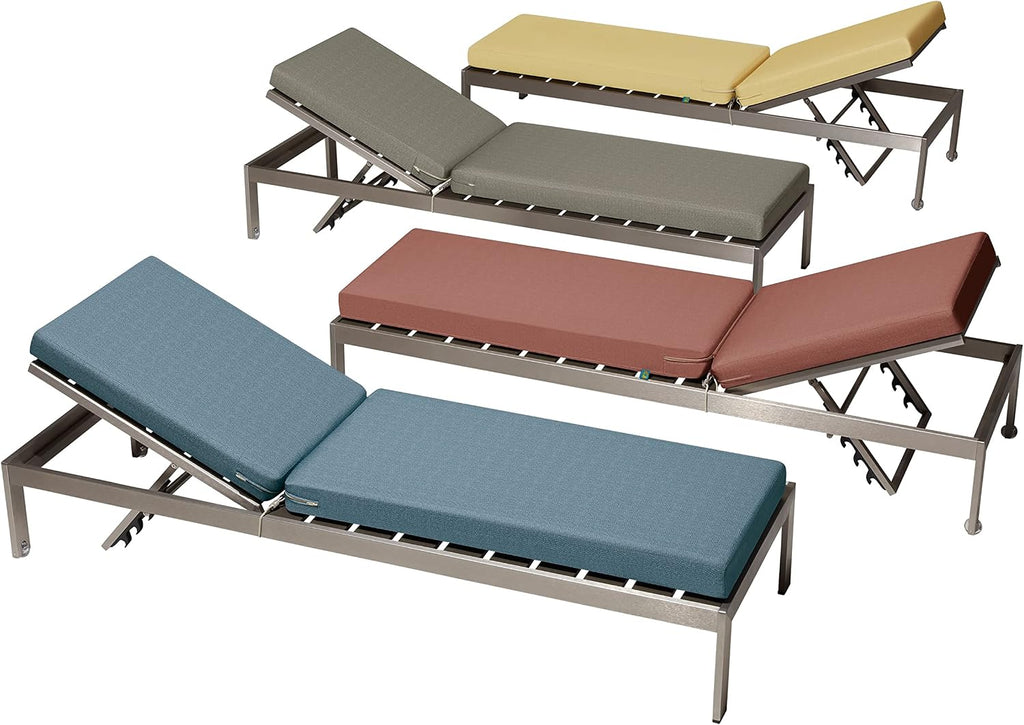 Weekend Water-Resistant Outdoor Chaise Cushion, 72 x 21 x 3 Inch, Cedarwood, Outdoor Seat Cushions