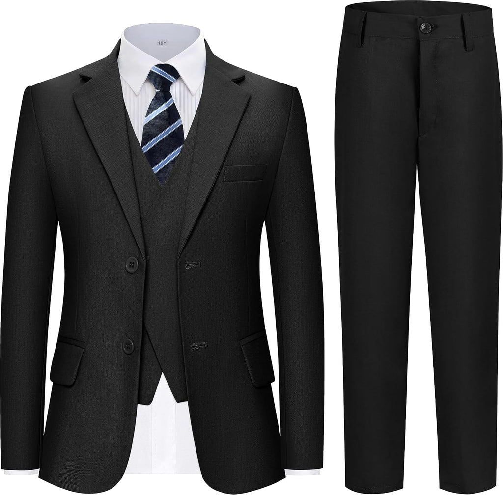 Boys Formal Suits 5 Piece Slim Fit Suit for Kids Teen Boy Tuxedo