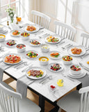 24 Pieces Gourmet Porcelain Dinnerware Sets, Premium Plates and Bowls Set, High-Fired Ceramic Dishes Set for 8