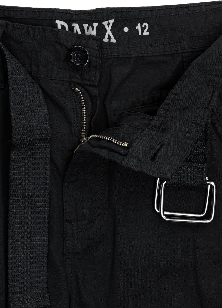 Boys Cargo Shorts | 100% Cotton Belted Twill Cargo Shorts for Kids, Teen & Youth