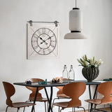 Oakrain Rustic Large Wall Clock, Classic Vintage Hanging Clock