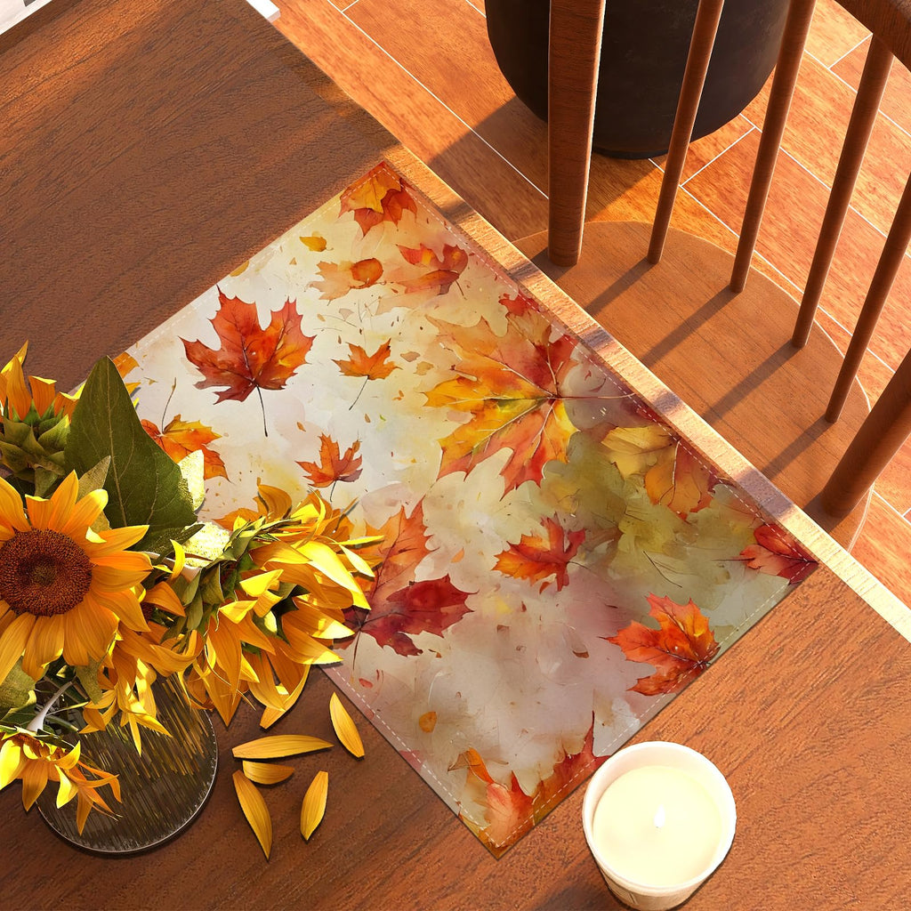 Fall Placemats Set of 4,Thanksgiving Decorations Decor