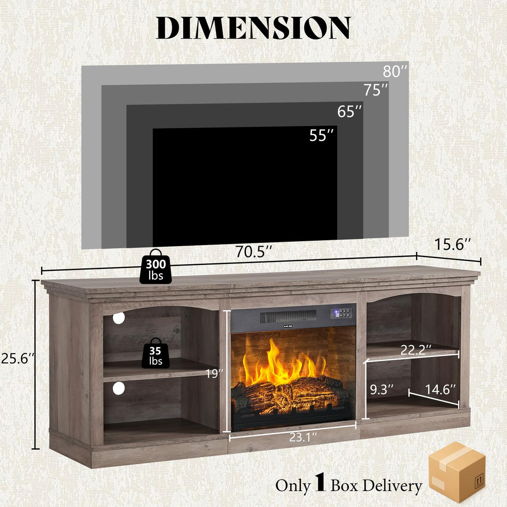 70" for TVs up to 80" One-Box Delivery