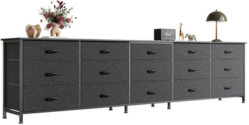 86.6 Inch Long Dresser, TV Stand for 65, 75, 85 Inch TV
