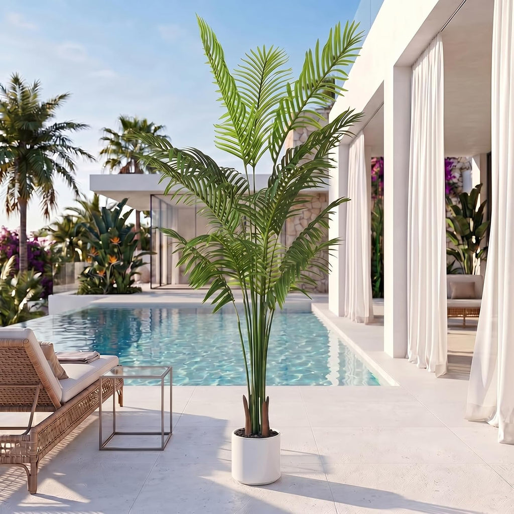 7ft Artificial Palm Tree Artificial Tree Indoor/Outdoor Decor