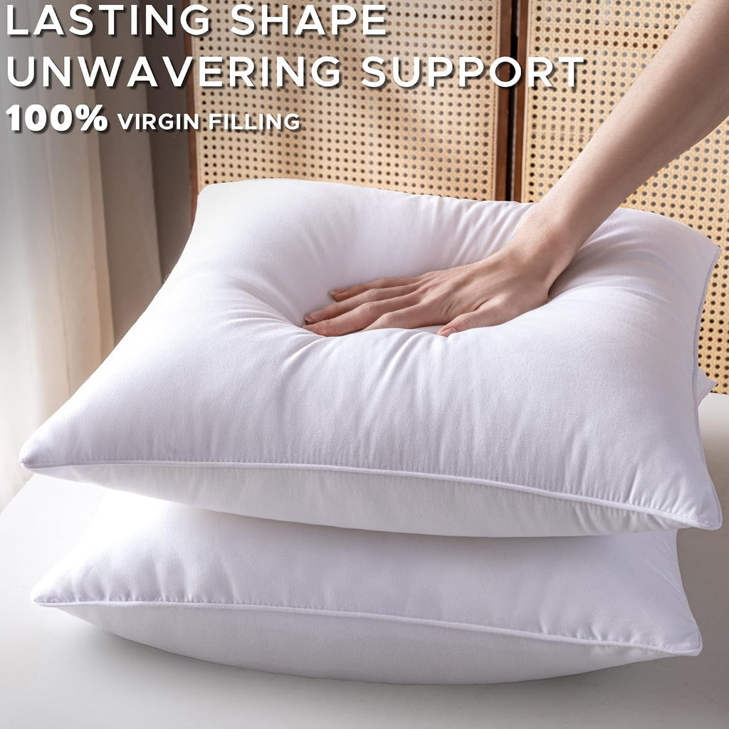 22 x 22 Pillow Inserts Down Alternative Throw Pillow Inserts Large Fluffy Decorative Pillow White Square - Set of 2