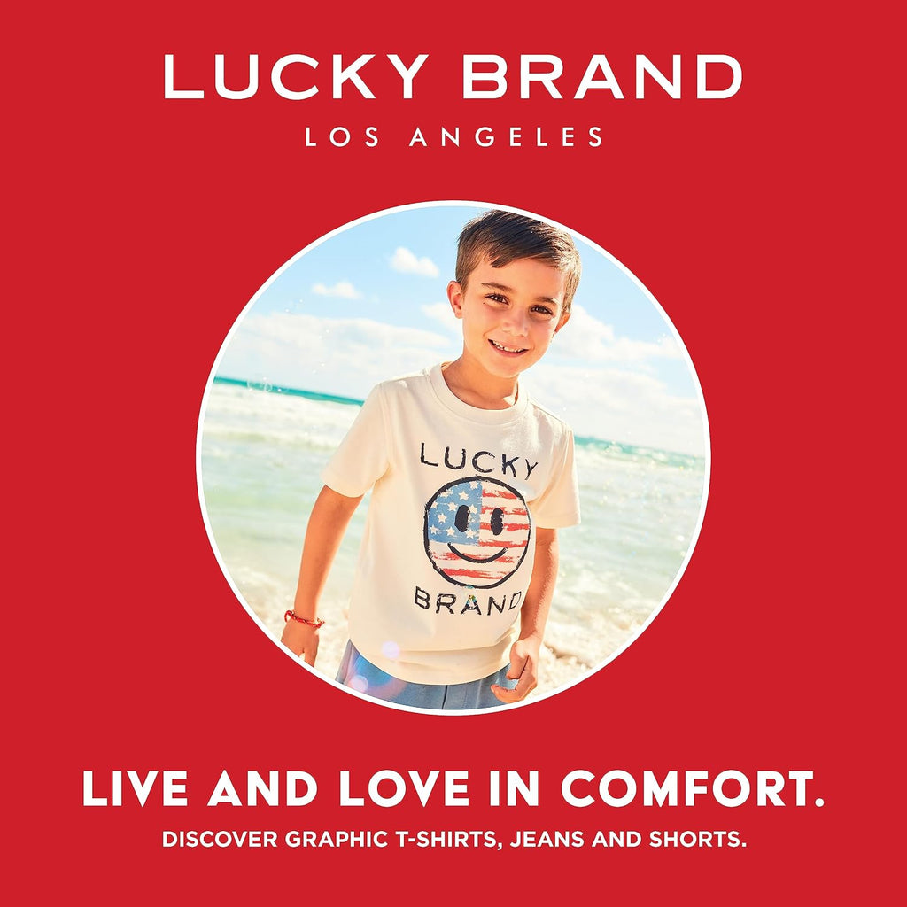 Boys' Loose Fit Stretch Denim Jeans, Pocket Style, Zipper Fly & Button Closure