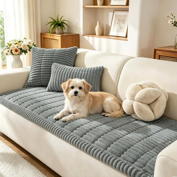 Fuzzy Pet Couch Covers for Dogs Non Slip Sofa Cover for Pets