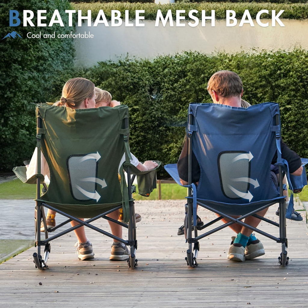 Folding Outdoor Rocking Camping Chair, Portable Rocker