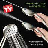 AquaCare High Pressure 8-mode Handheld Shower Head, Anti-clog Nozzles, Built-in Power Wash to Clean Tub, Tile & Pets