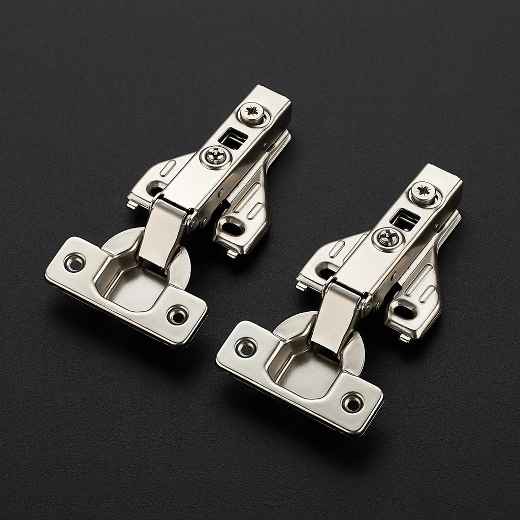 2 Packs(1 Pairs) Full Overlay, 105 Degree Concealed Kitchen Cabinet Hinges