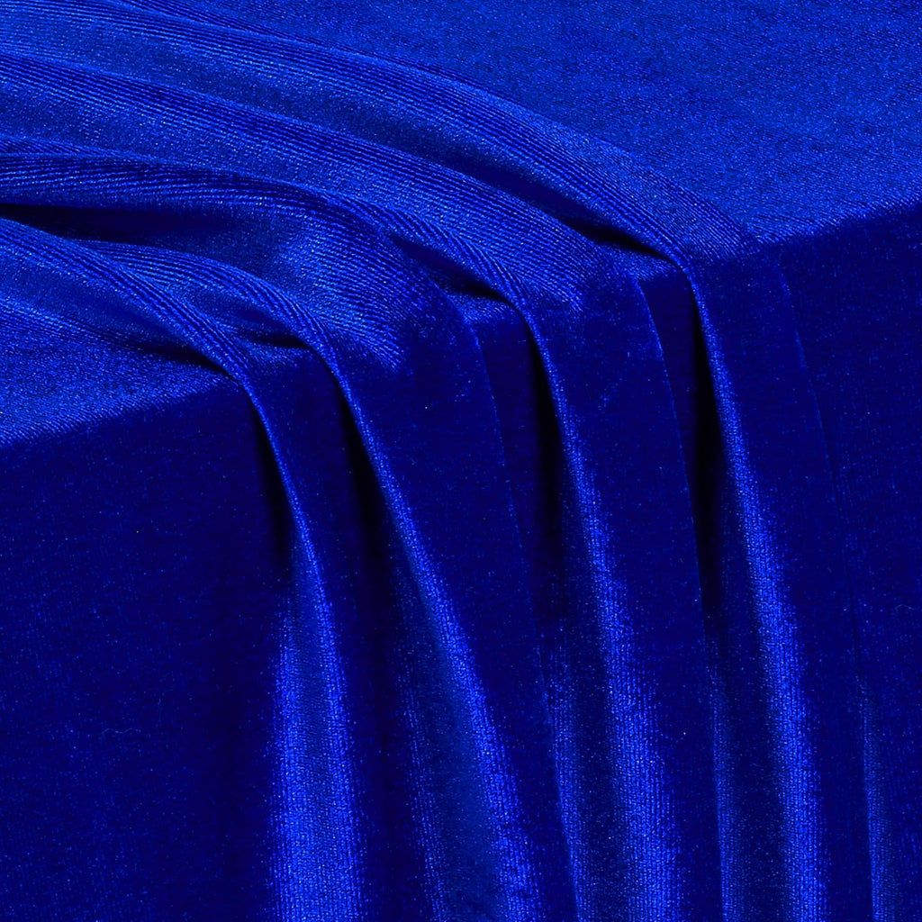 Royal Blue Velvet Fabric by The Yard, 1 Yard x 60 Inch Wide