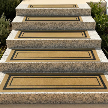 Outdoor Stair Treads for Wooden Steps, 10.2"x 41.7", 6 Pcs, Brown