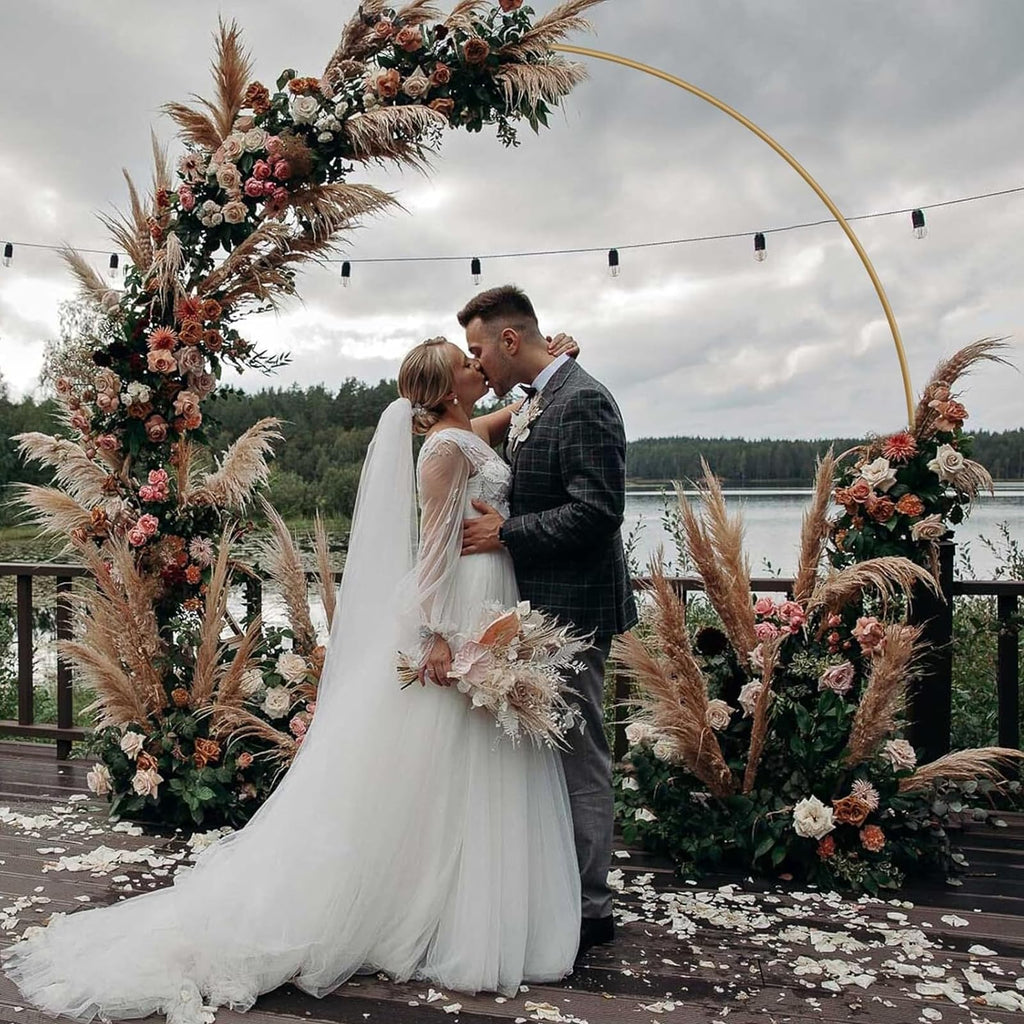 6.6FT Balloon Arch Stand, Round Wedding Arches Frame