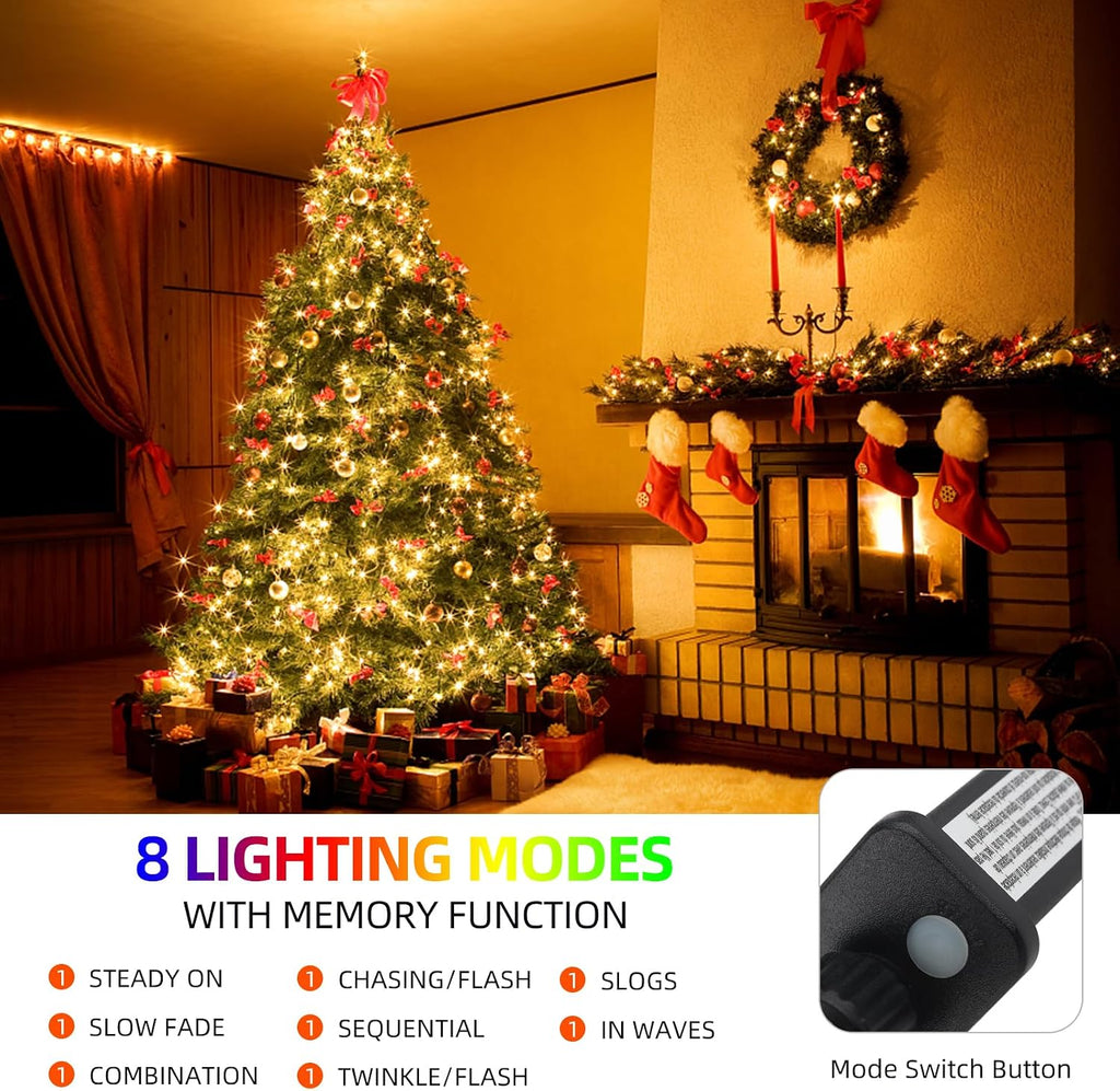 328FT 1000 LED Christmas Light Outdoor Indoor, Christmas Tree Light