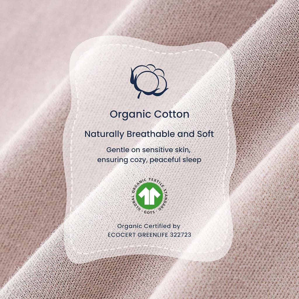 KaiyaBaby Organic Cotton Baby Sleep Sack, Long Sleeve 2.5 TOG