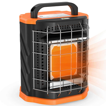 Outdoor Propane Radiant Heater - 2 Modes, Safe Gas With Tip-Over Protection ODS, 7500 BTU for Garage, Camping, Ice