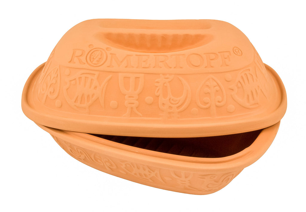 Romertopf Clay Roaster | Non-Stick Dutch Oven | Health Pot Cooking | Clay Baker | Versatile Cooking Vessel - 1.6