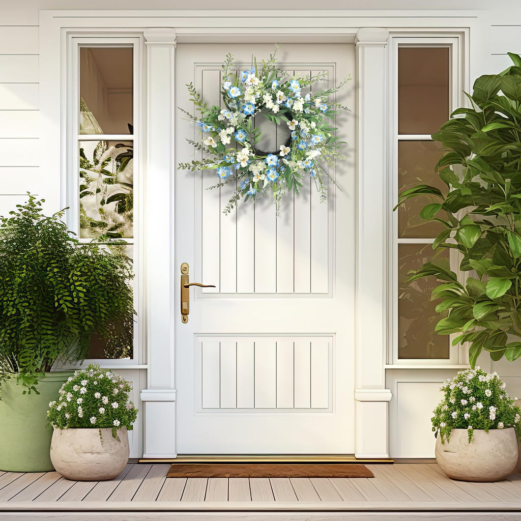 24 Inch Fall Wreath for Front Door Artificial FloralWreath