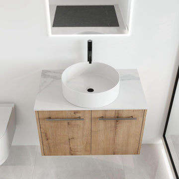 30" Floating Bathroom Vanity with Sink, 30 Inch Single Sink Wall Mounted Bathroom Vanity