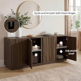 63" Sideboard Buffet Cabinet with Storage