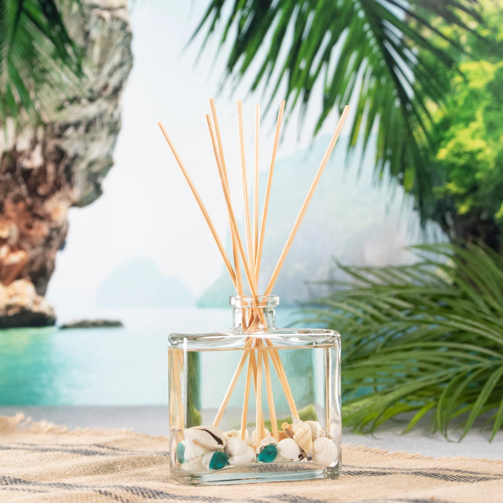 Pacific Isles Botanical Reed Diffuser | 7.5 fl oz | Aromas of Vanilla, Sandalwood and Sea Salt Multi Color