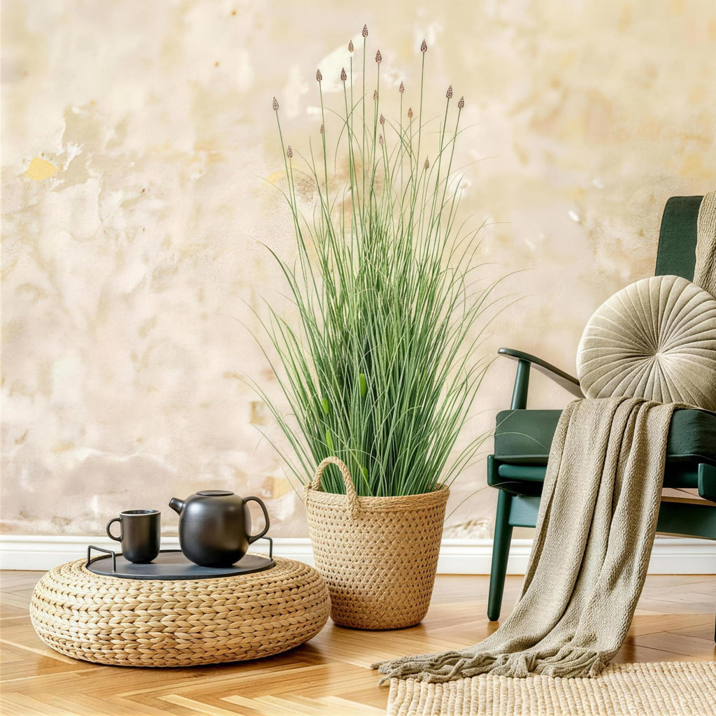 3FT / 4FT Extra Lush Artificial Plant (2pcs), Luxury Fake Tall Plants with Pot, Luxury Faux Tall Greenery with