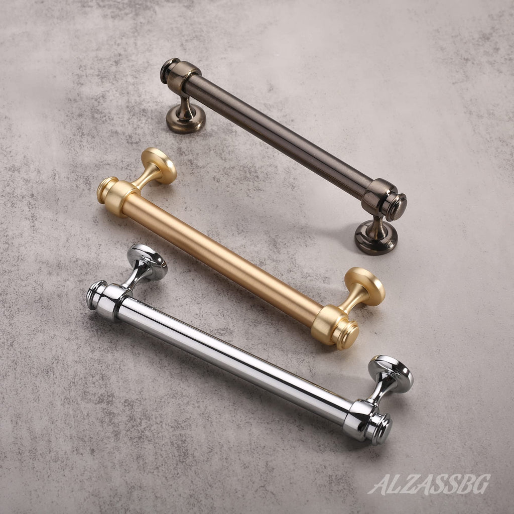 5" Polished Chrome Cabinet Pulls and Handles 10 Pack, AL3082CP