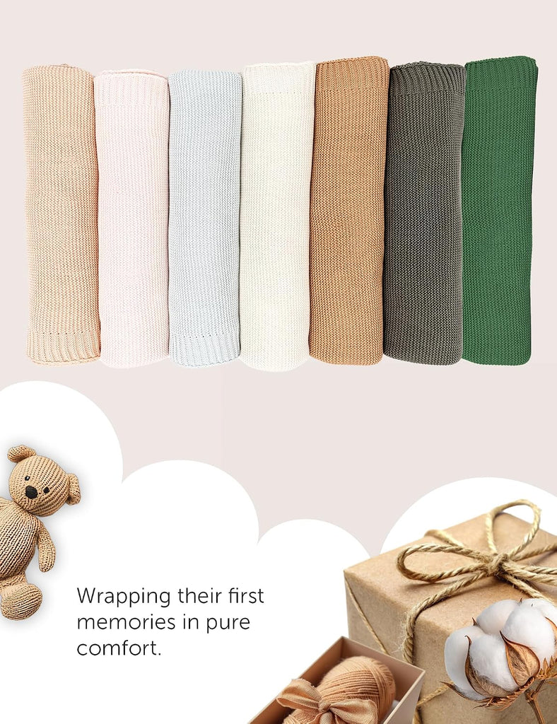 Organic Baby Blanket - 100% Organic Cotton | Ultra-Soft Breathable Newborn Receiving Blanket | Hypoallergenic