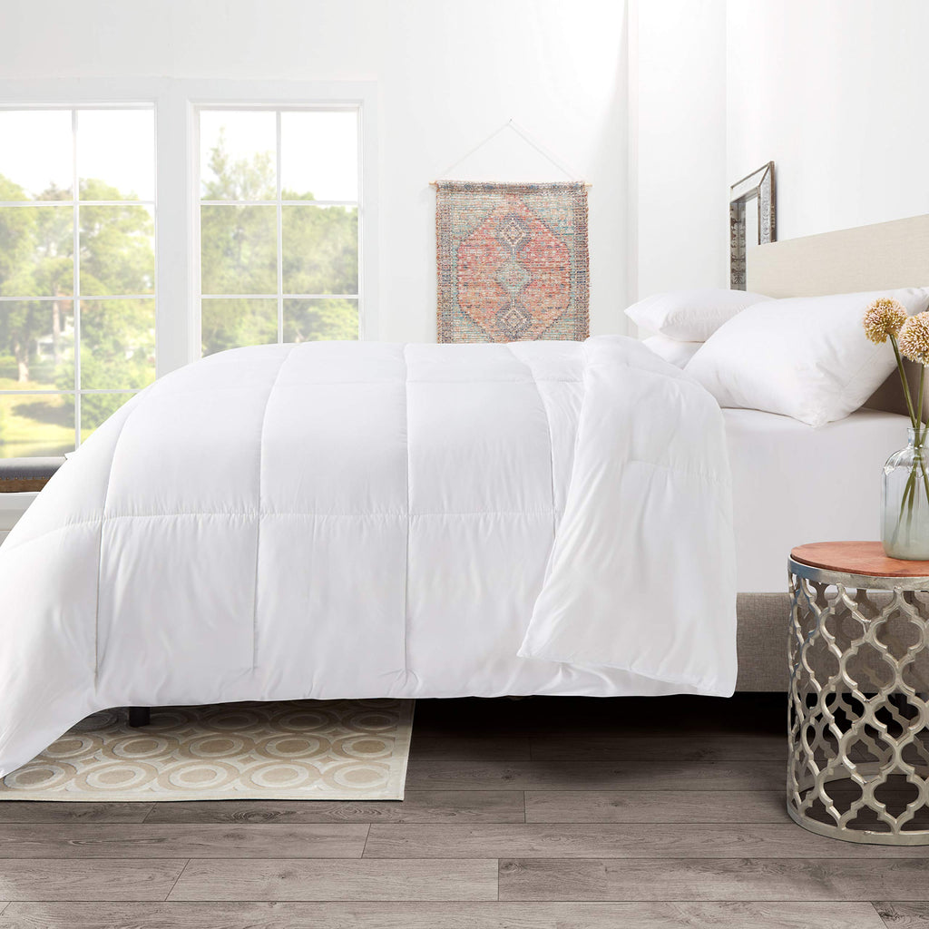 Down Alternative Comforter - Quilted Comforter - Queen Size Comforter - All Season Quilted Duvet Insert, White