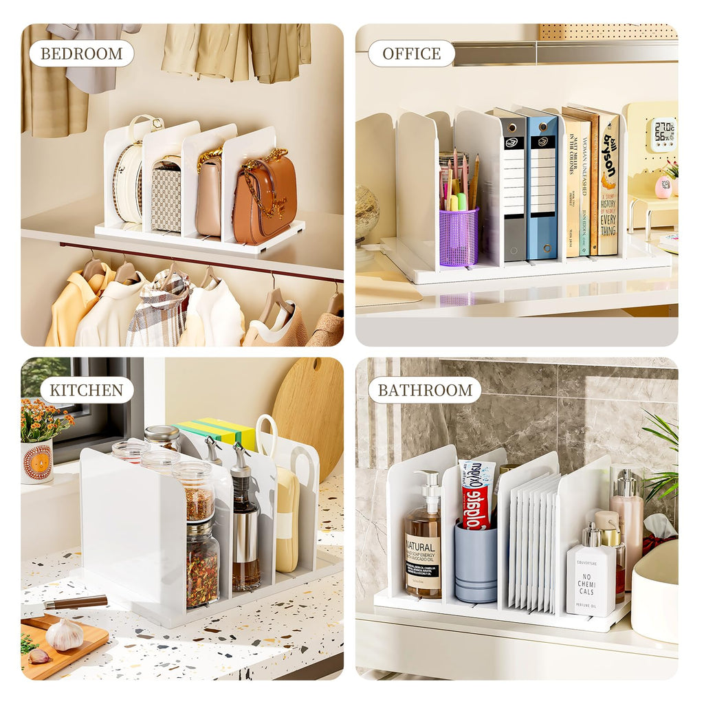Purse Organizer for Closet Organizer Adjustable Shelf Dividers