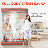 Portable Steam Sauna, 2 Person Sauna Tent, Full Size Double Sauna, 1 or 2 Person Foldable Home Sauna, Full Body Sauna