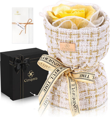 Yellow Ceramic Rose Bouquet for Essential Oil-Ceramic Diffuser for Small Mini Room(Passive Diffuser Aroma Stone)The