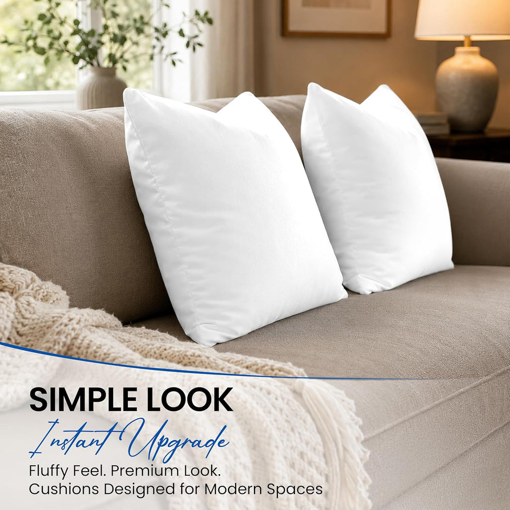 Throw Pillow Inserts 18 x18 4 Pack Square Pillow Forms - Set of 4