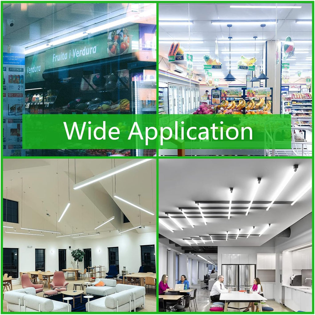4FT T8 T12 LED Type A+B Tube Lights Dimmable, 18W 5000K 2520lm, F32T8/F40T12 Fluorescent Light Bulbs Replacement