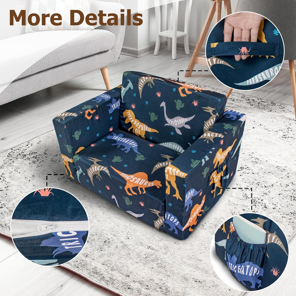 Kids Couch, in-1 Kids Fold Out Couch