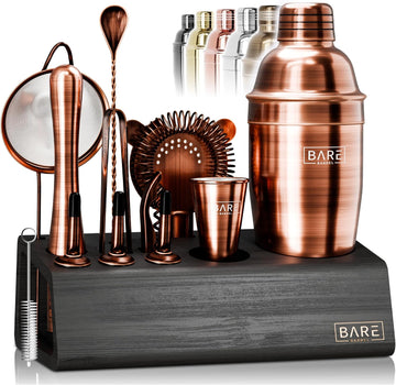 Mixology Bartender Kit Bar Set | 14-Piece Cocktail Shaker Set | Martini Barware Mixing Tools Bartending | Incl. 35 - Set of 14