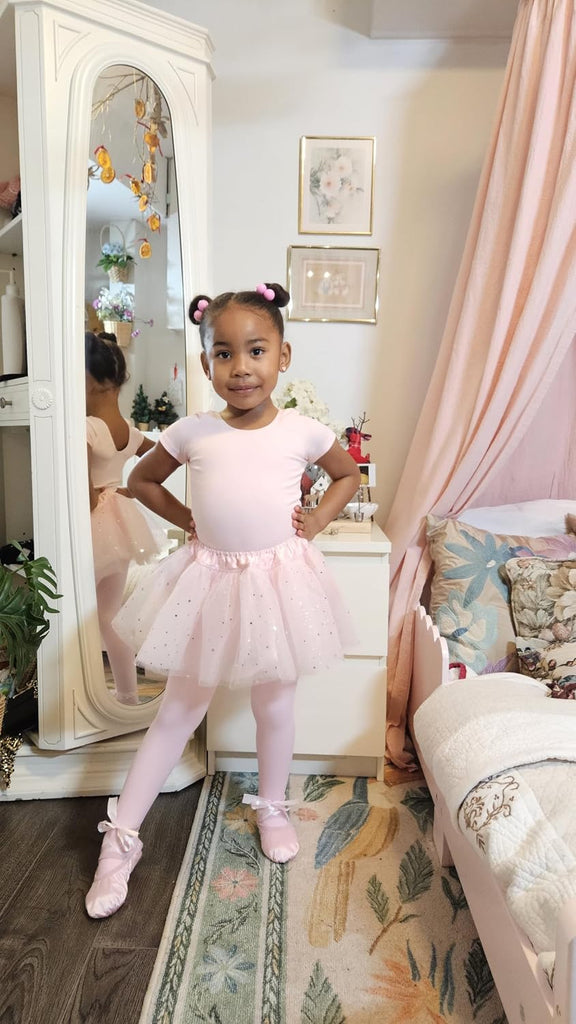 Girls' Footed Ballet Tights for Dance Class Toddler Kids