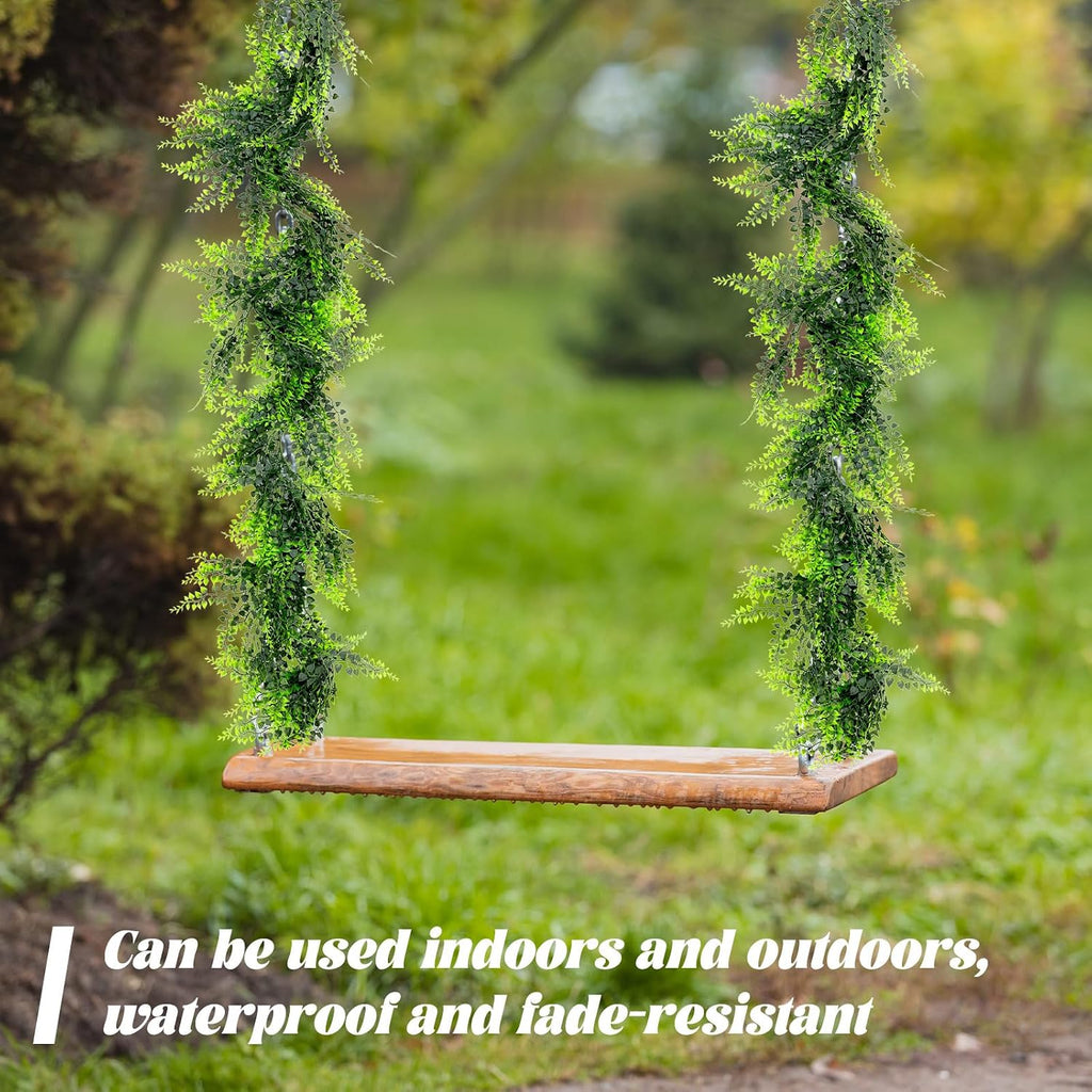5.57ft Artificial Greenery Garland, Lifelike Fake Vines - Set of 10
