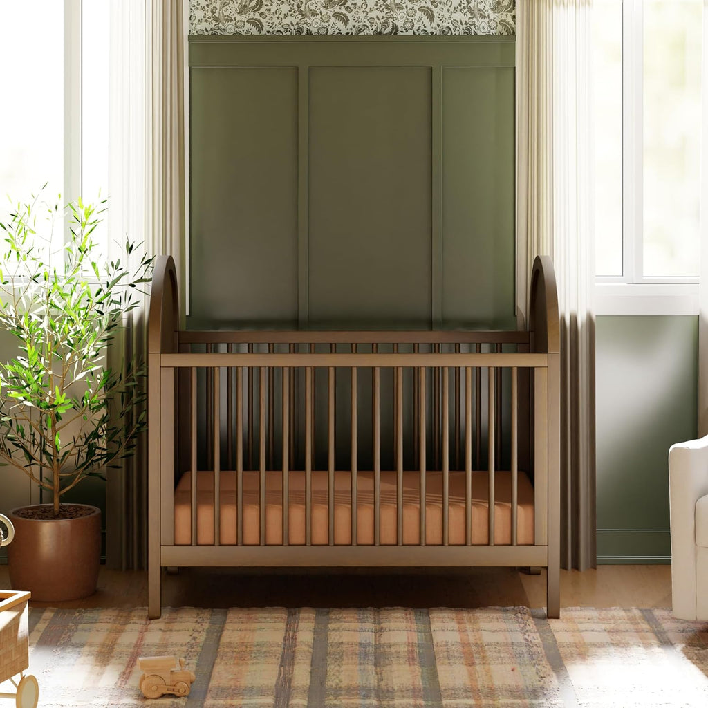 Bondi Cane 3-in-1 Convertible Baby Crib - GREENGUARD Gold Certified Convertible Crib to Toddler Bed & Daybed - Wooden