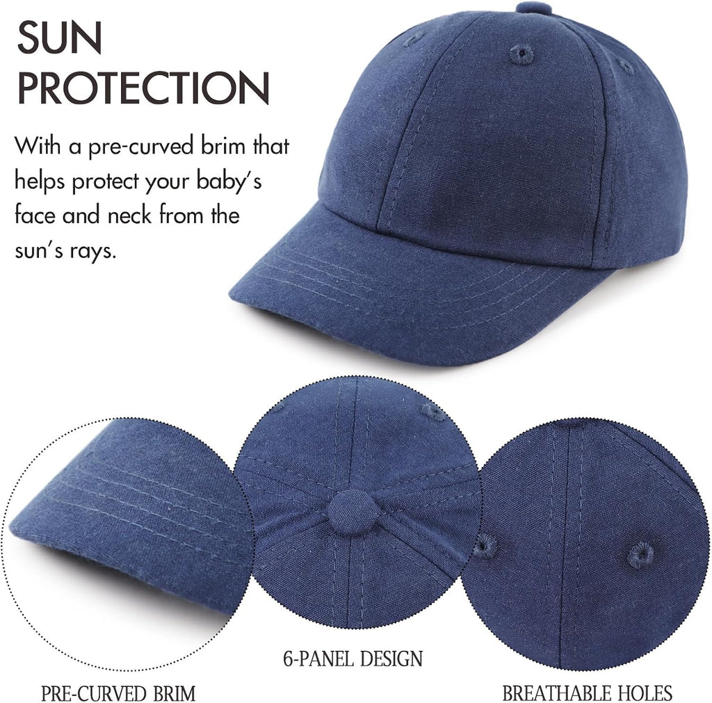 Cotton Toddler Baseball Cap Baby Boy Sun Hat for Kids Girls Baseball Hats