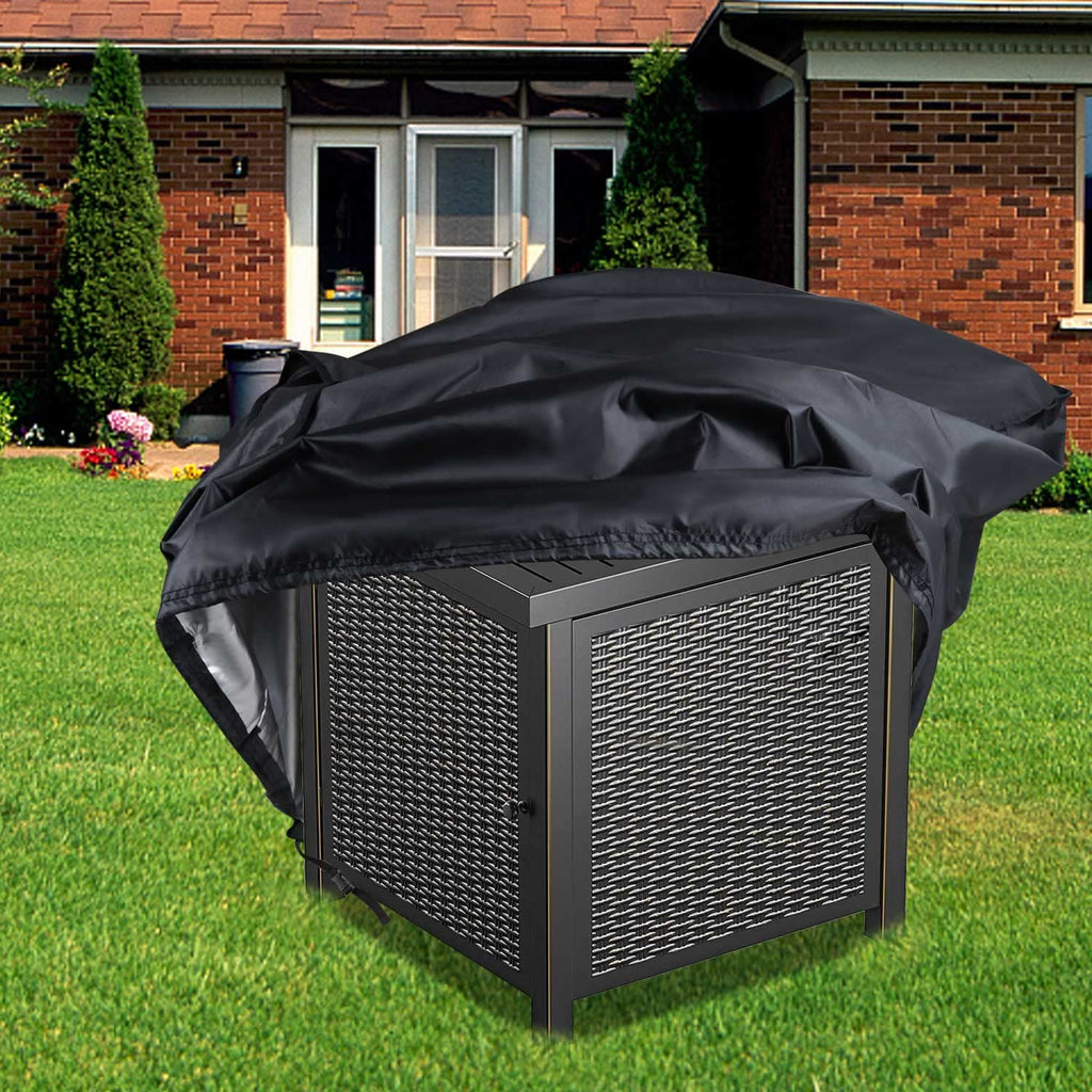 Fire Pit Cover Square Gas Fire Pit Table Cover 28X28 inch