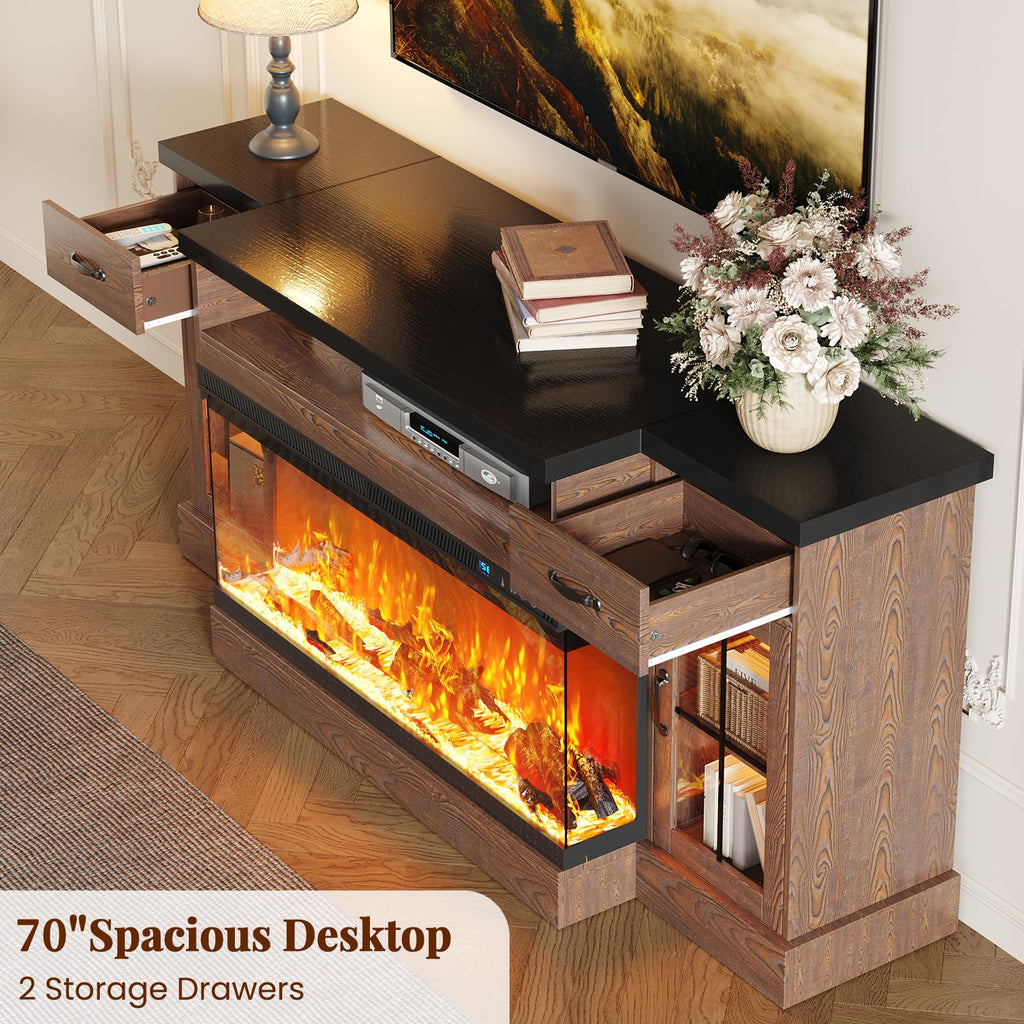 70-Inch for TVs Up to 80 Inches, Brown