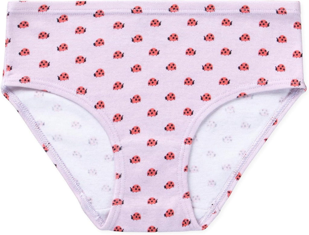 Gracie Girls Briefs, 100% Organic Cotton Underwear, 7 Pack