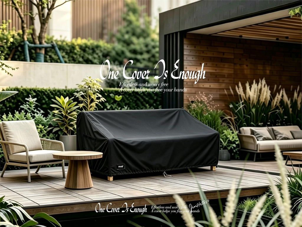 JinHrtoyi 3-Seater Outdoor Couch Cover, 85Wx38Dx35H inches Outdoor Furniture Covers Waterproof, 100% Waterproof Heavy