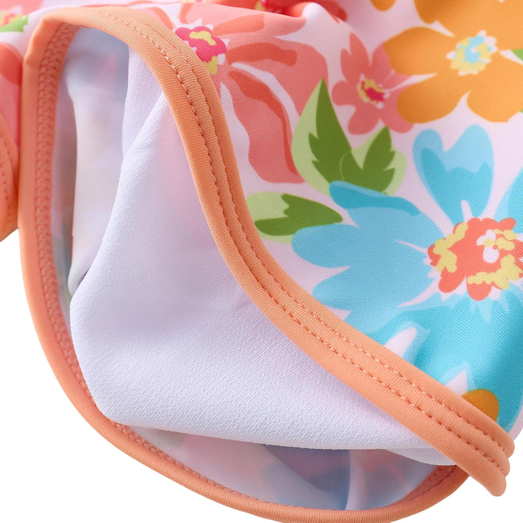 Girl Rash Guard Swimsuit Pieces Long Sleeve Bathing Suit